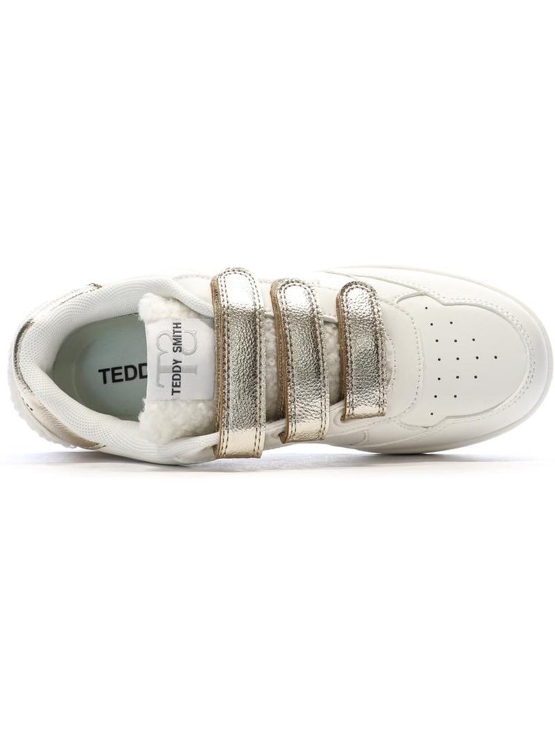 Teddy Smith Sra C Ecru/Gouden Dames Sneakers Wit Goudkleurig - Kiabi