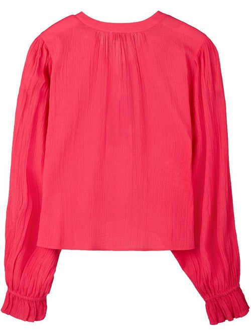 Teddy Smith Swan Roze Blouse voor Dames - Kiabi Teddy Smith Swan Roze Blouse voor Dames - Kiabi