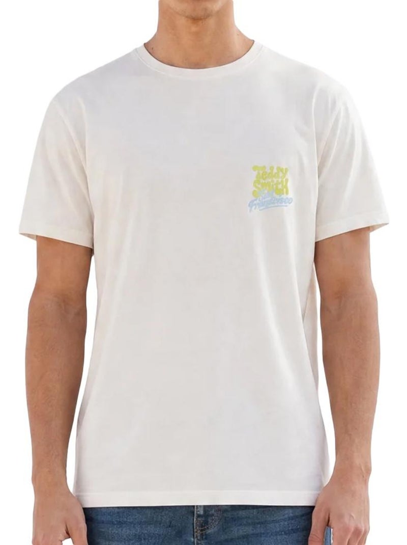 Teddy smith t-shirt voor heren - wit Wit - Kiabi