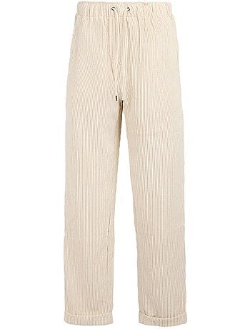 Teddy smith teddy middle beige corduroy damespantalon