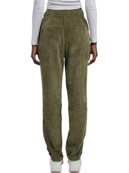 Teddy Smith Teddy Middle Kaki Velours Dames Pantalon - Kiabi Teddy Smith Teddy Middle Kaki Velours Dames Pantalon - Kiabi