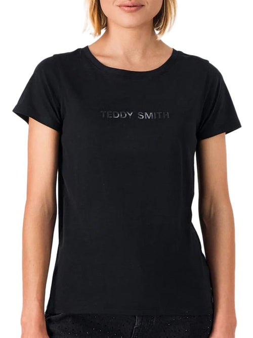 Teddy Smith Ticia Zwart T-shirt voor Dames - Kiabi Teddy Smith Ticia Zwart T-shirt voor Dames - Kiabi