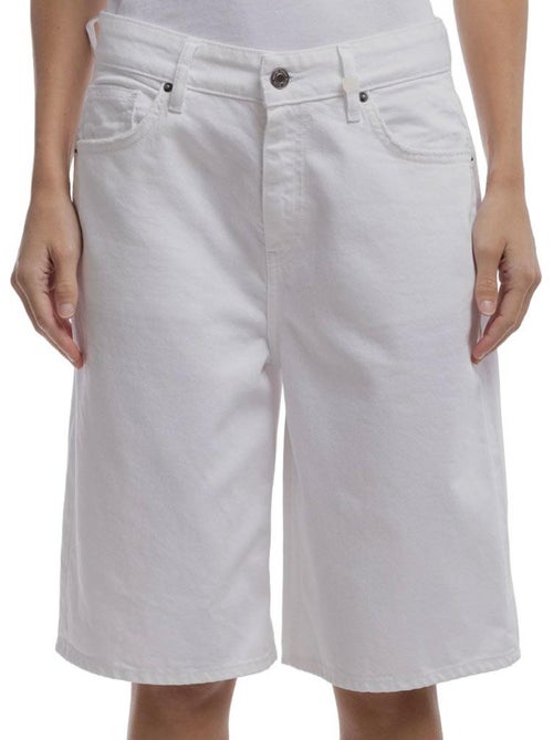 Teddy Smith Tomboy Witte Denim Bermuda voor Dames - Kiabi