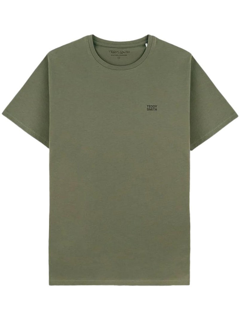 Teddy Smith Total Kaki T-shirt voor Heren Licht kakigroen - Kiabi