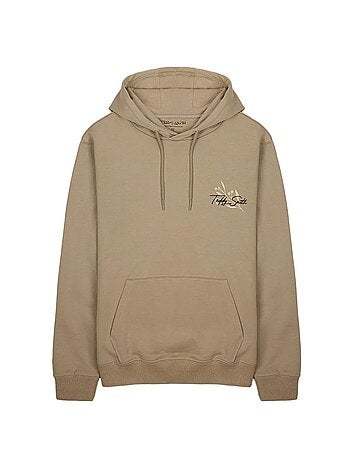 Teddy smith wanes beige hoodie voor heren