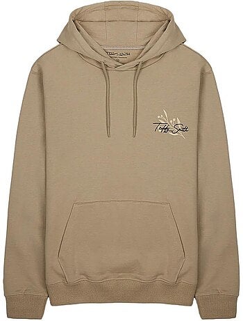 Teddy smith wanes beige hoodie voor heren