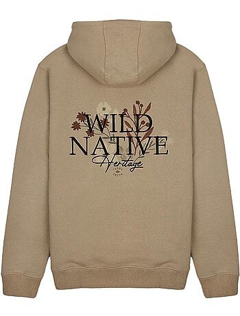 Teddy smith wanes beige hoodie voor heren