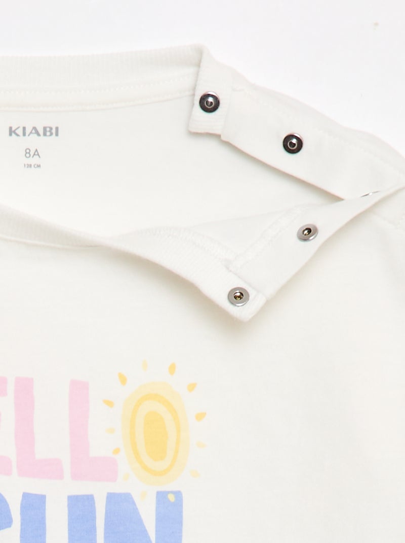 Tee-shirt - Collection facile à enfiler Blanc - Kiabi