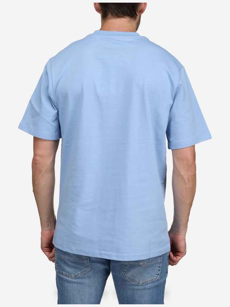 Tee Shirt à logo - Frilivin Bleu ciel - Kiabi