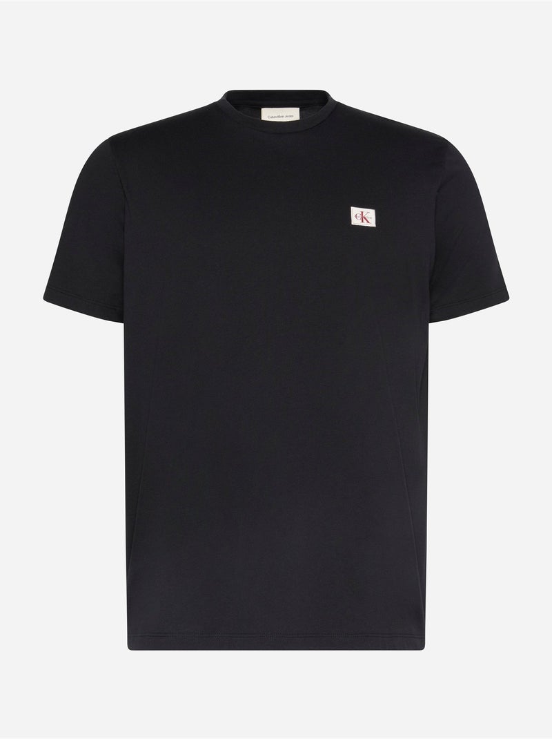 Tee Shirt à manches courtes - Calvin Klein Noir - Kiabi