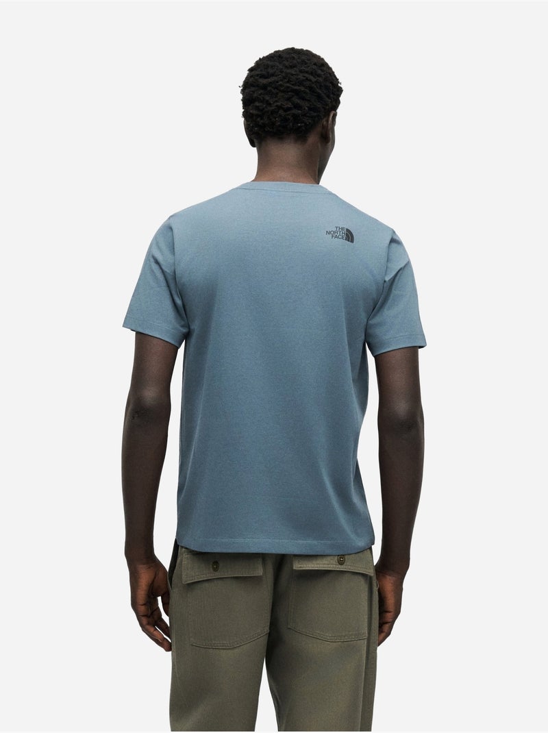 Tee Shirt à manches courtes - The North Face Bleu gris - Kiabi