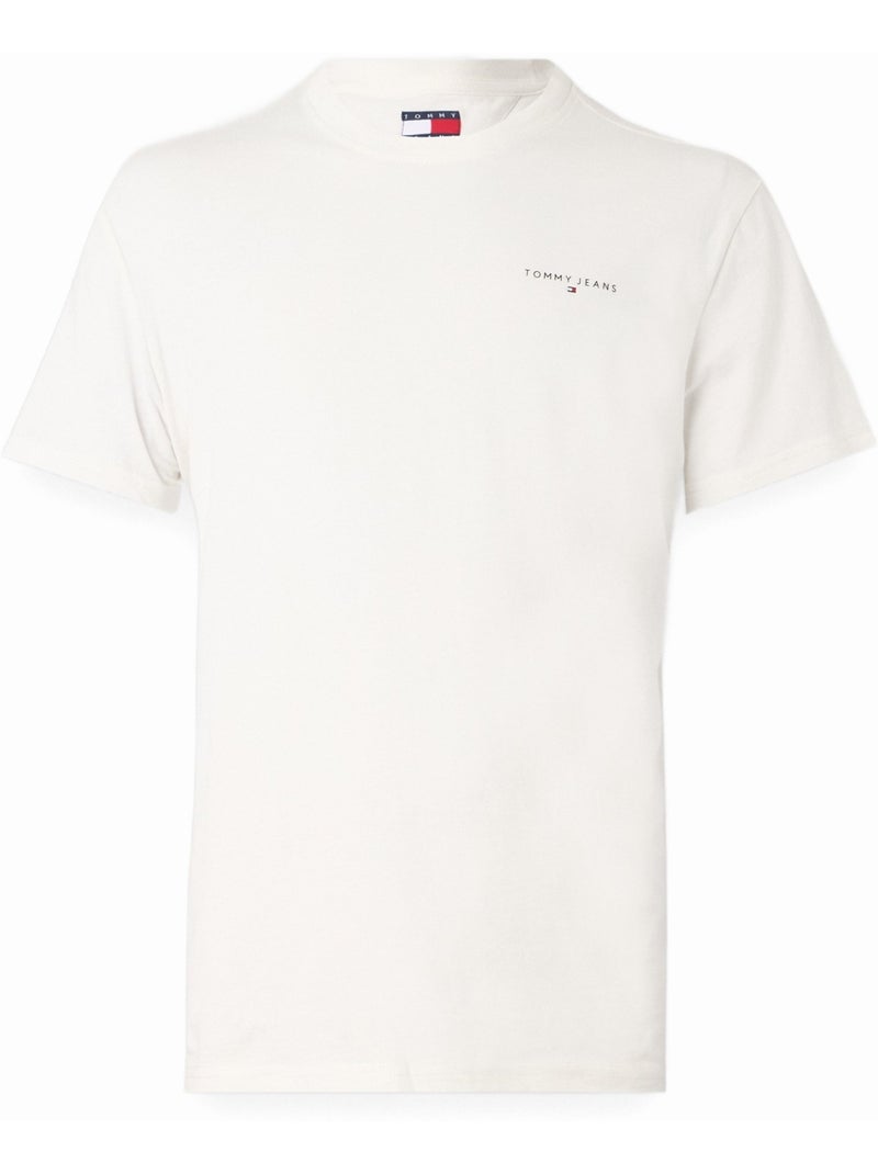 Tee Shirt à manches courtes - Tommy jeans Ecru - Kiabi