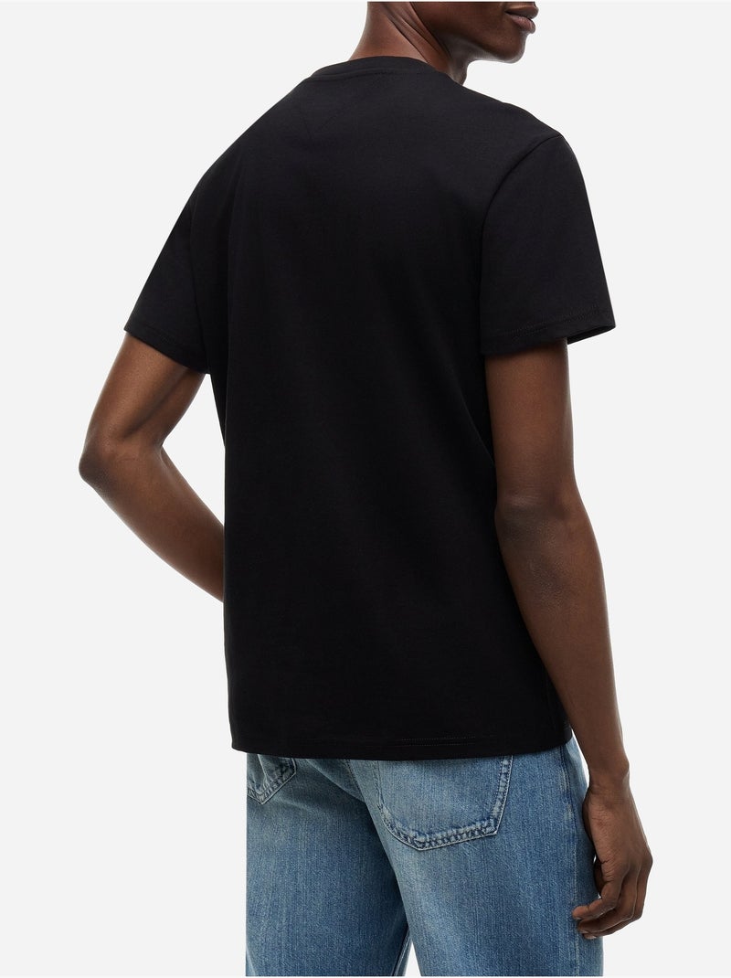 Tee Shirt à manches courtes - Tommy jeans Noir - Kiabi