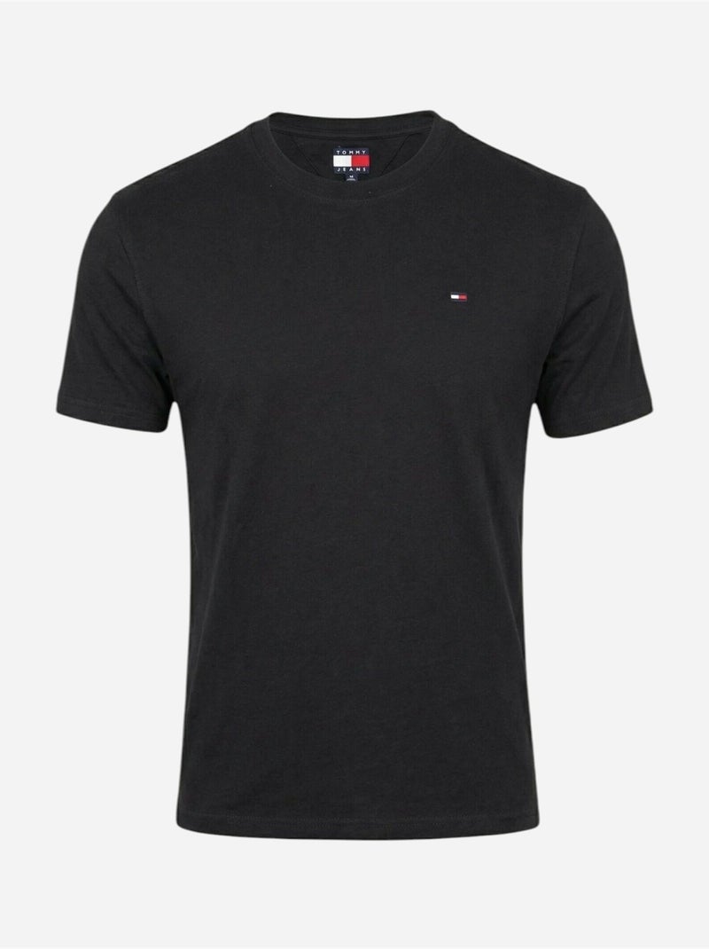 Tee Shirt à manches courtes - Tommy jeans Noir - Kiabi