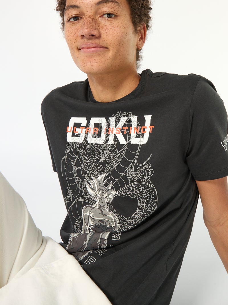 Tee-shirt à manches courtes 'Dragon Ball-Z' Noir - Kiabi