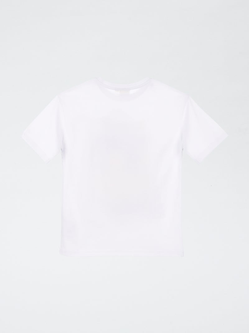 Tee-shirt à manches courtes imprimé 'Dragon ball Z' Blanc - Kiabi