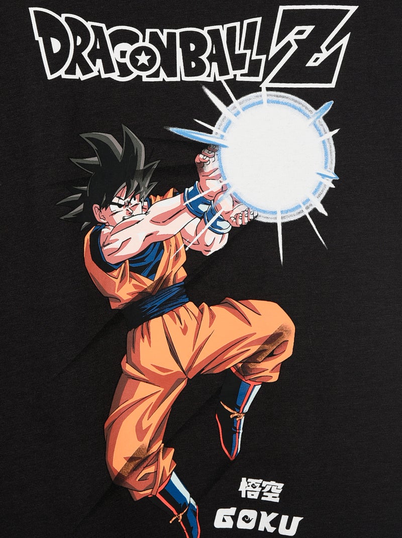 Tee-shirt à manches courtes imprimé 'Dragon ball Z' Noir - Kiabi