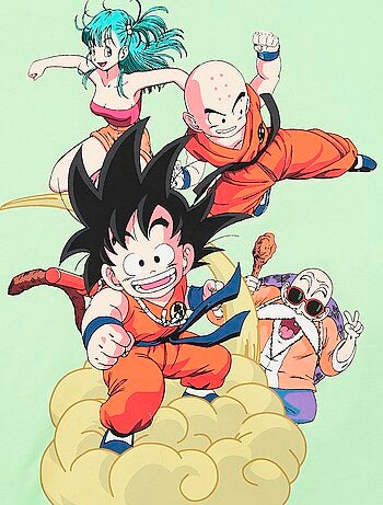 Tee-shirt à manches courtes imprimé 'Dragon ball Z'