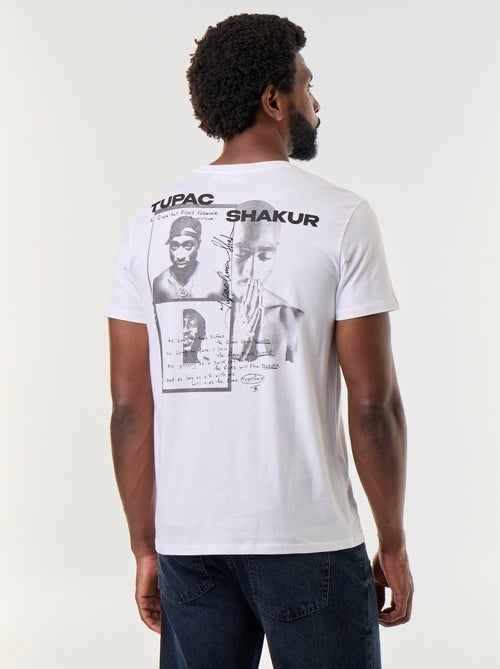 Tee-shirt à manches courtes 'Tupac' - Kiabi Tee-shirt à manches courtes 'Tupac' - Kiabi