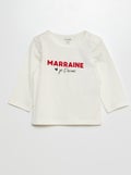 Tee-shirt à message Marraine - Kiabi