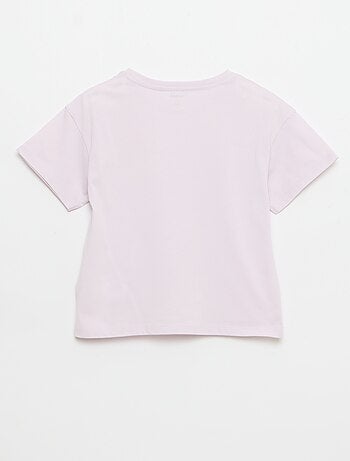 Tee-shirt avec broderie à la poitrine