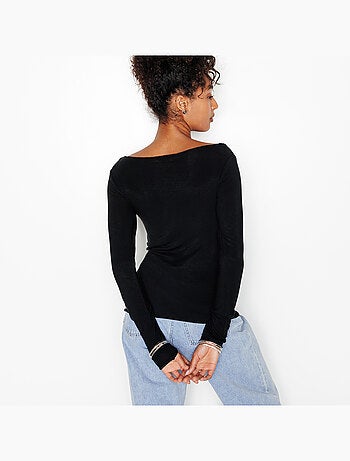 Tee-shirt avec laine hortense - rougegorge lingerie