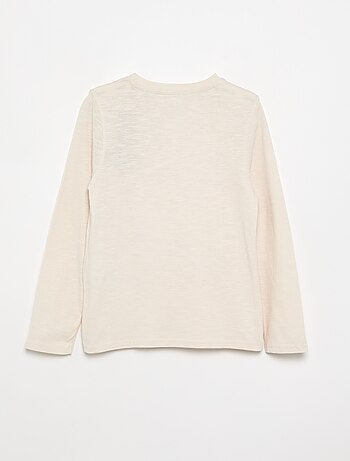 Tee-shirt basique col tunisien