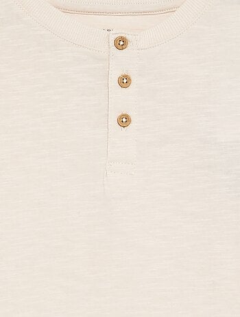 Tee-shirt basique col tunisien