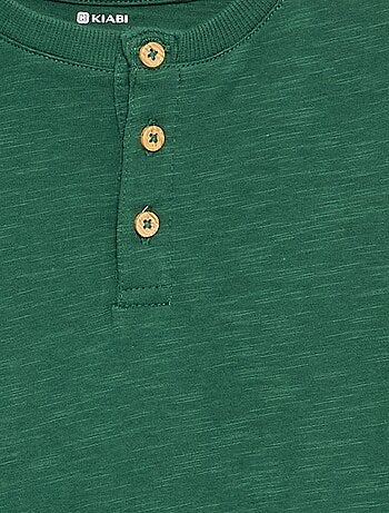 Tee-shirt basique col tunisien
