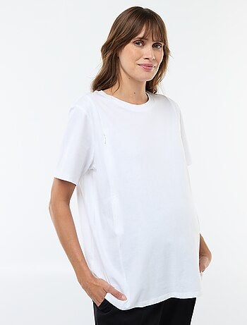 Tee-shirt basique d'allaitement manches courtes