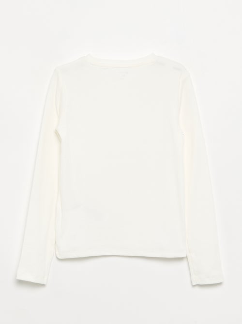 Tee-shirt basique en rib - Kiabi