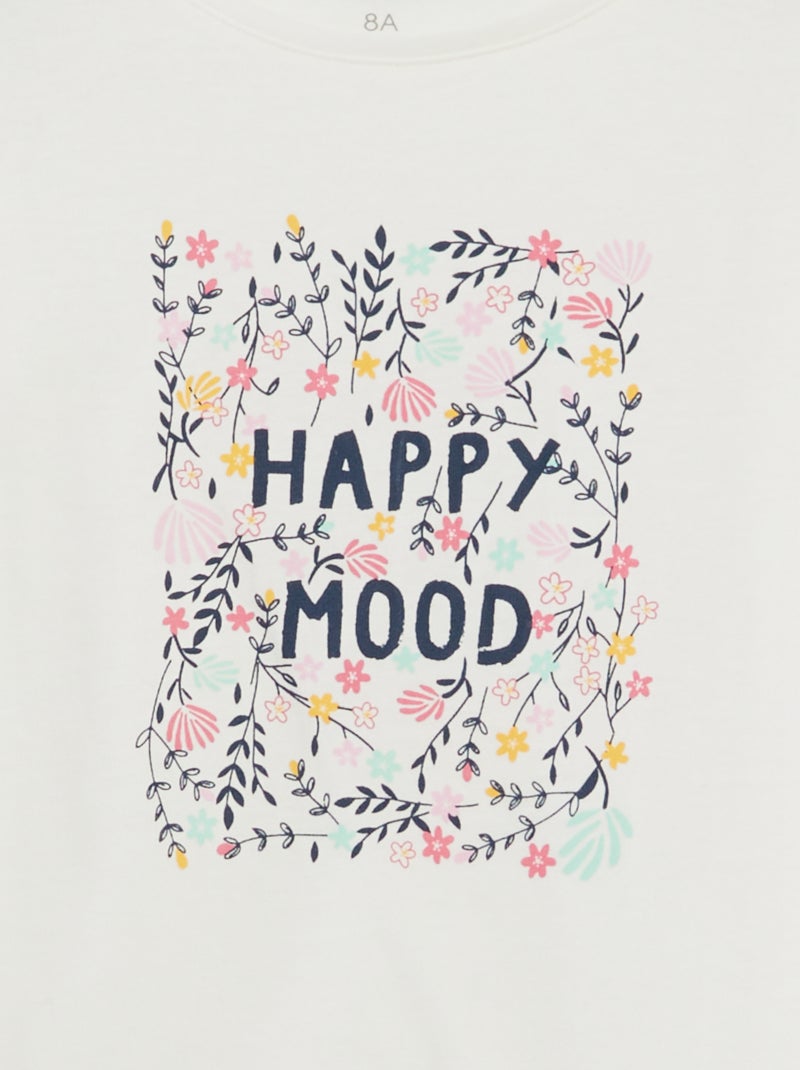 Tee-shirt basique imprimé Beige - Kiabi