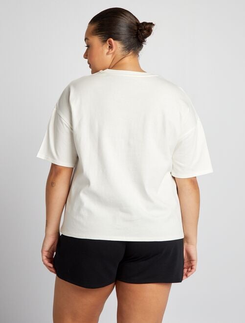 Tee-shirt basique manches descendues - Tough Cotton™ - Kiabi