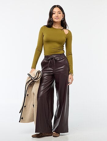 Tee-shirt cintré avec détail doré