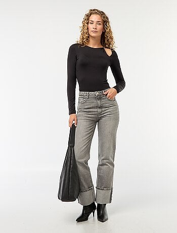 Tee-shirt cintré avec détail doré