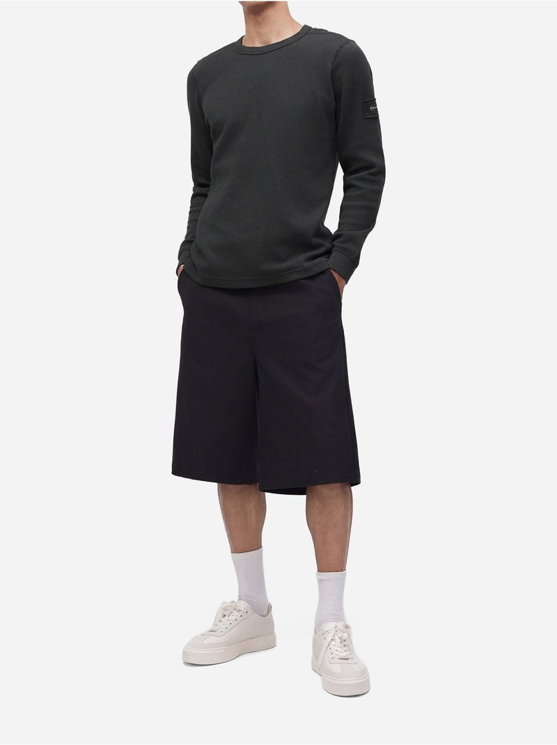 Tee shirt col rond - calvin klein Noir - Kiabi