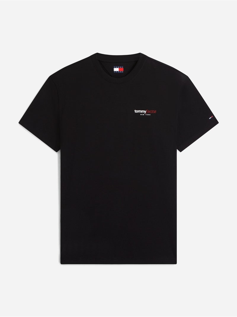 Tee shirt col rond - tommy jeans Noir - Kiabi