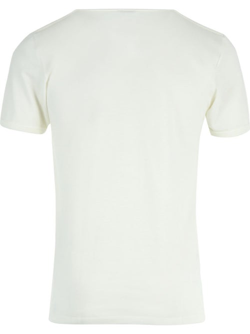 Tee shirt col rond manches courtes homme ligne chaude eminence - Kiabi