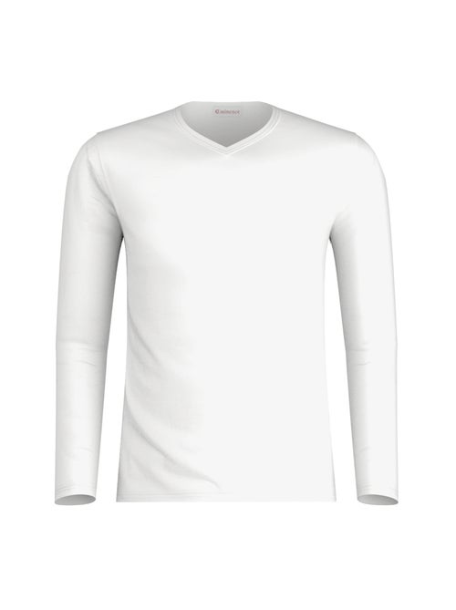 Tee-shirt col v manches longues homme pur coton eminence - Kiabi Tee-shirt col v manches longues homme pur coton eminence - Kiabi