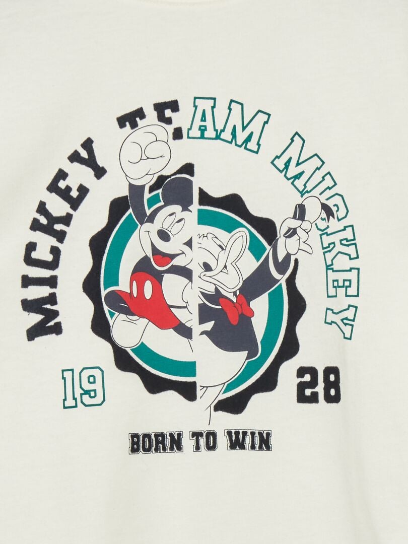 Tee-shirt coupe loose 'Mickey and friends' Blanc - Kiabi