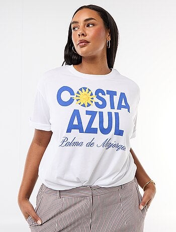 Tee-shirt coupe oversize à manches courtes