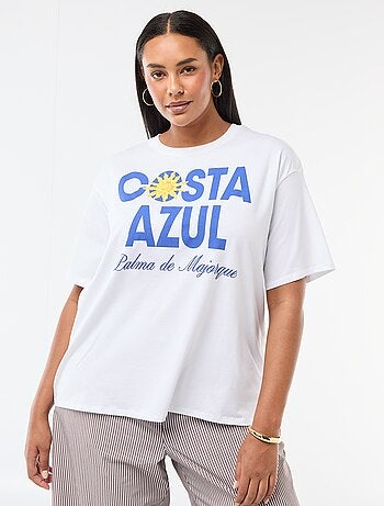 Tee-shirt coupe oversize à manches courtes