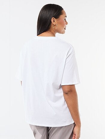 Tee-shirt coupe oversize à manches courtes