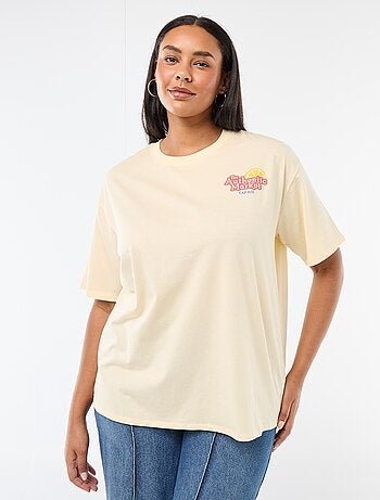 Tee-shirt coupe oversize à manches courtes