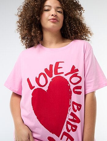 Tee-shirt coupe oversize à manches courtes