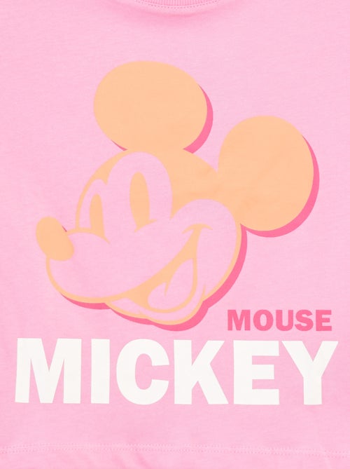 Tee-shirt crop top 'Mickey' - Kiabi