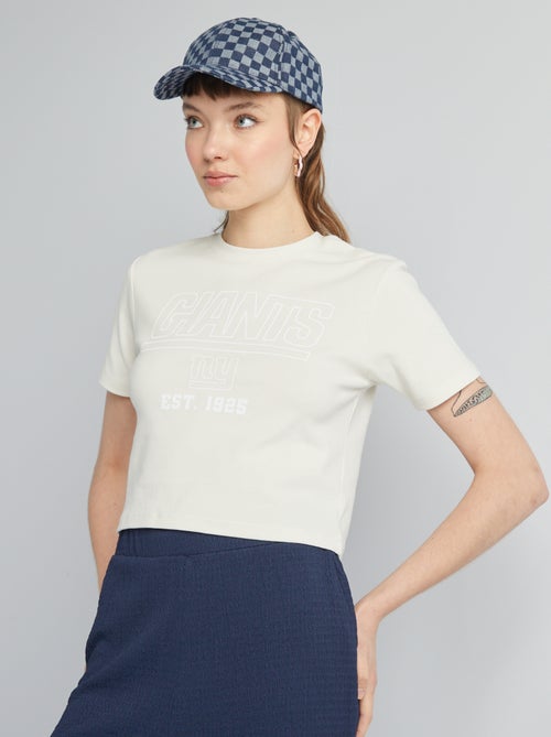 Tee-shirt crop top 'NFL' - Kiabi