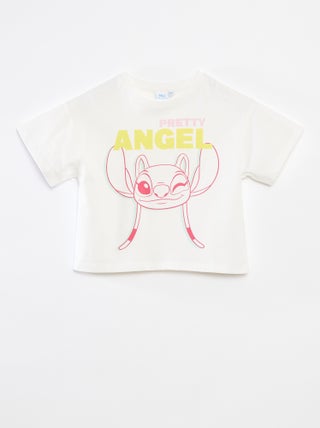 Tee-shirt crop top 'Stitch'