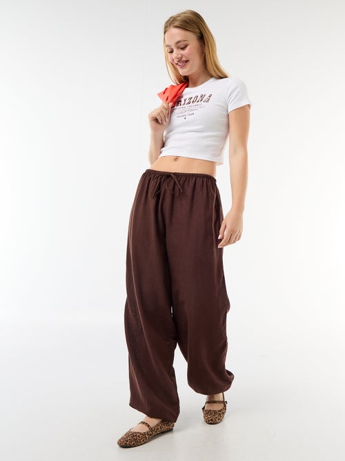 Tee-shirt cropped 'Arizona' - Kiabi