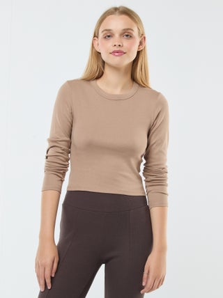 Tee-shirt cropped basique